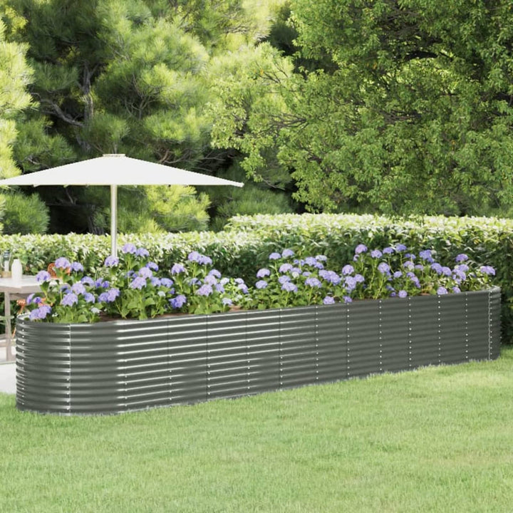 Tidyard Pflanzkübel Hochbeet Gemüsebeet Pflanzbeet Frühbeet Garten Pflanzkasten Metall Pflanzbeet Bl