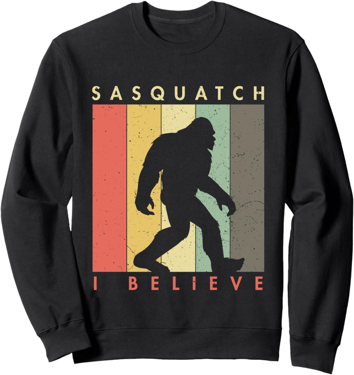 Sasquatch - Ich glaube Retro Vintage Bigfoot Sweatshirt