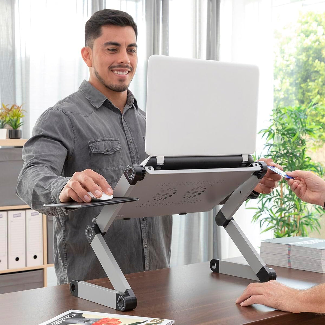 Einstellbarer Laptop-Tisch mit Mehreren Positionen Omnible InnovaGoods