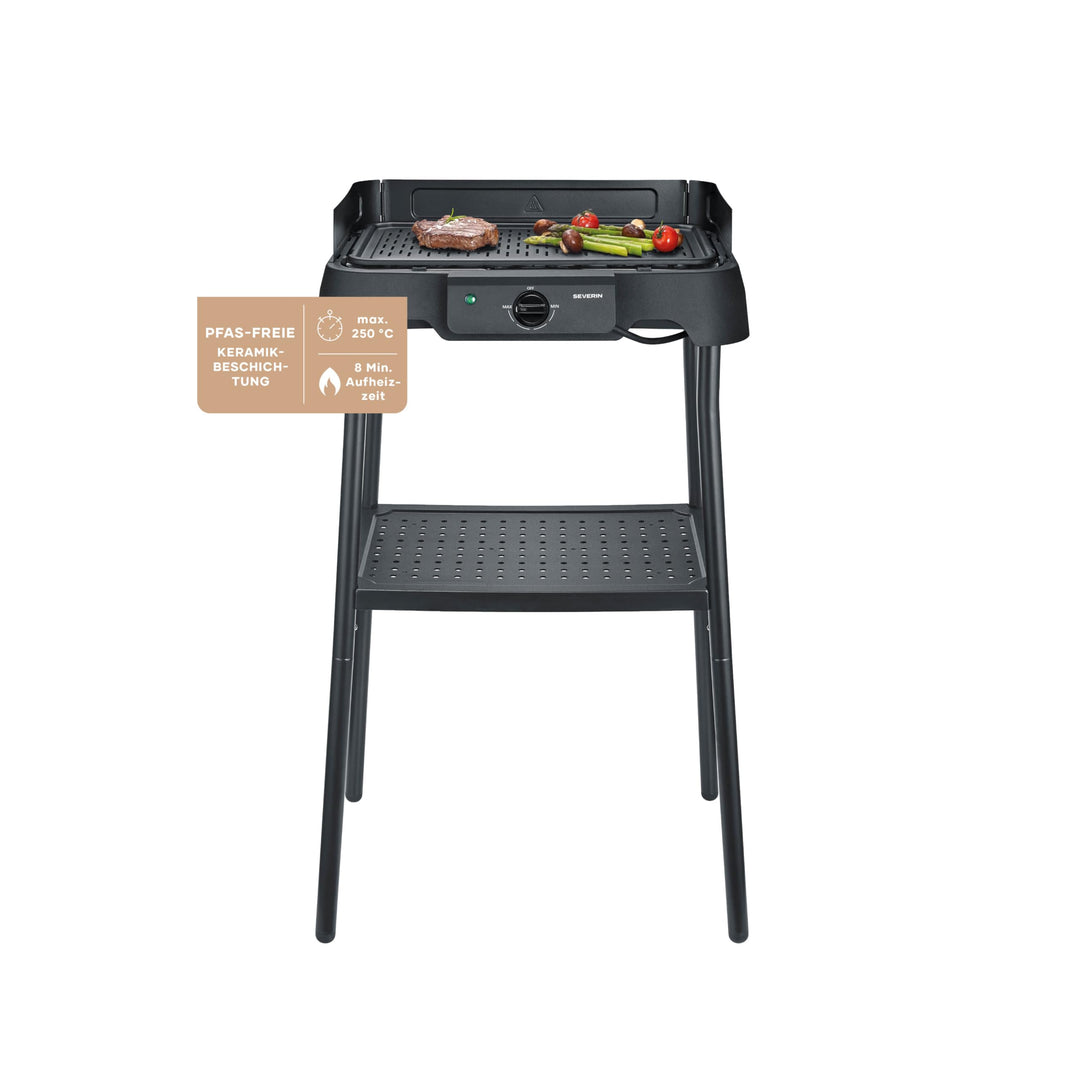Severin Tischgrill mit Standfuss, Standgrill & Tischgrill (Innen- & Aussennutzung), Balkon & Küche,