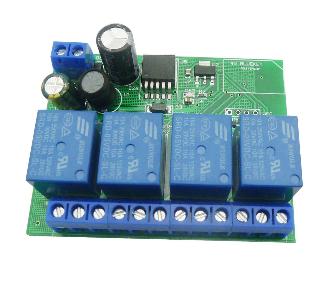 Aihasd 4 Channel 12V Relay Module Bluetooth 4.0 BLE Switch for Apple Android Phone IOT 4 Channel Rel