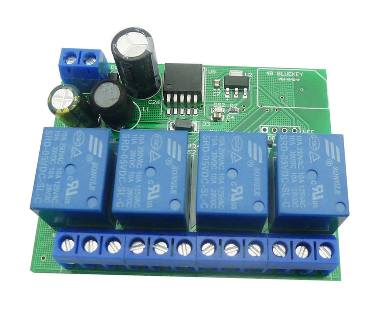 Aihasd 4 Channel 12V Relay Module Bluetooth 4.0 BLE Switch for Apple Android Phone IOT 4 Channel Rel