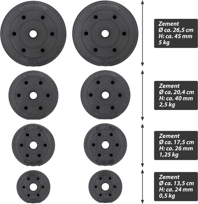 MAXXIVA Curl-Set 120 cm 23.5 kg 8 Gewichte Krafttraining Zugstange silber verchromt Bodybuilding Fit