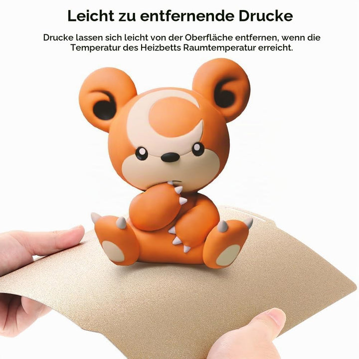 Comgrow PEI-Folie 257x257x2 mm für Bambu Lab 3D-Drucker, doppelseitige Bauplatte mit strukturiertem/