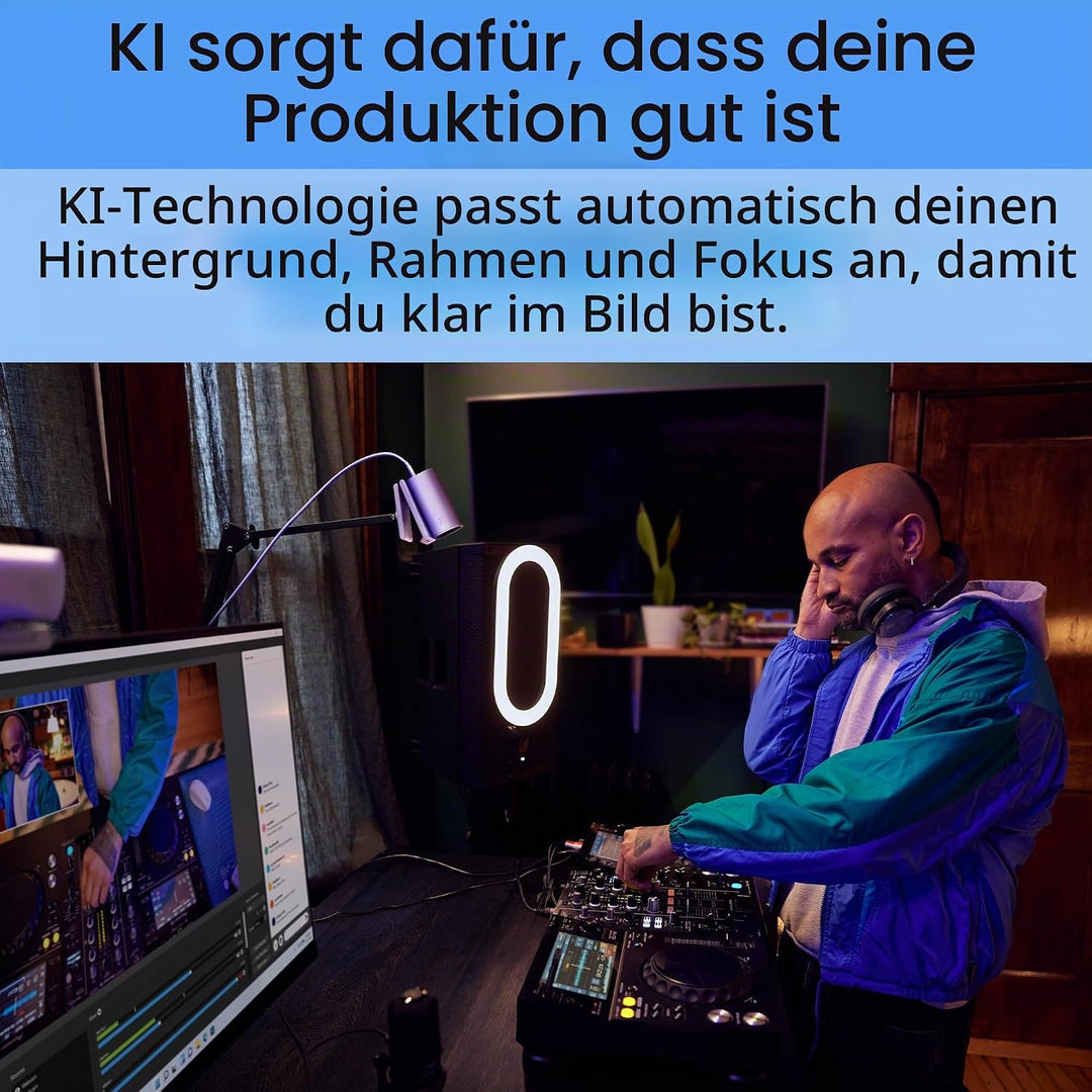 HP CONSUMER. 960 4K Streaming Webcam UHD Auflösung 60 FPS 100° Sichtfeld 360° schwenkbar KI unterstü