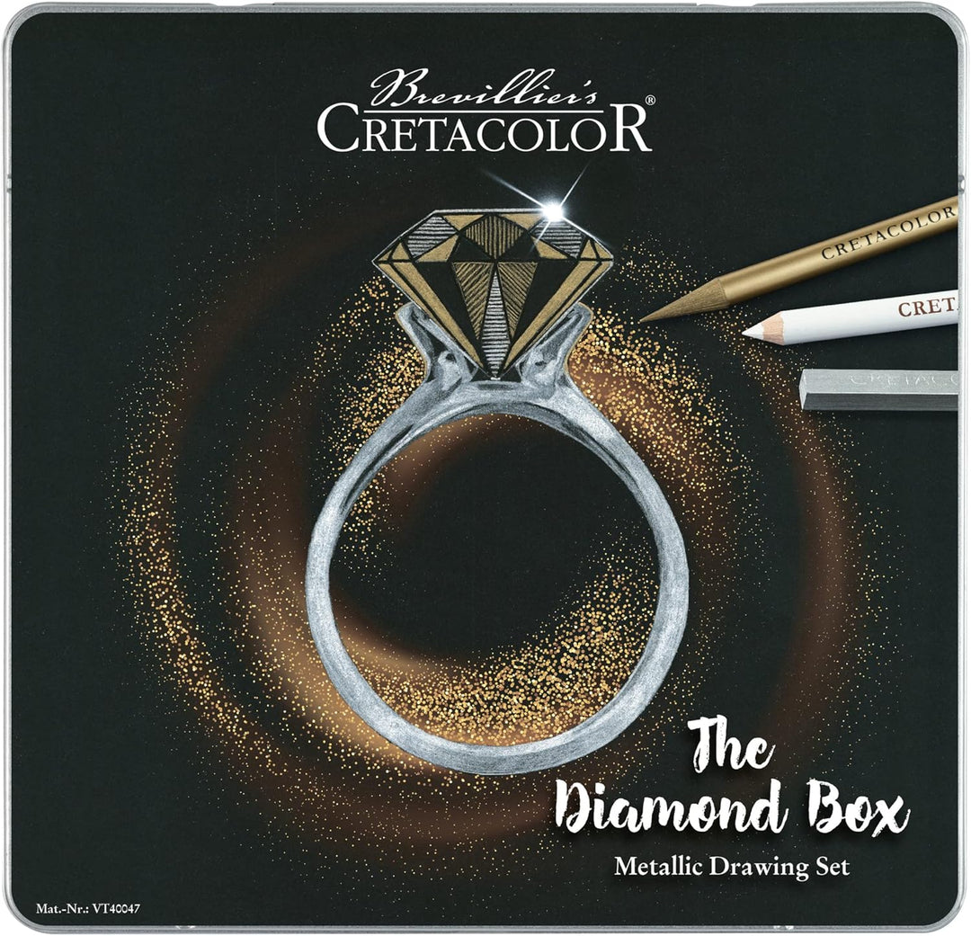 Cretacolor The Diamond Box Metallic-Zeichen-Set, mehrfarbig