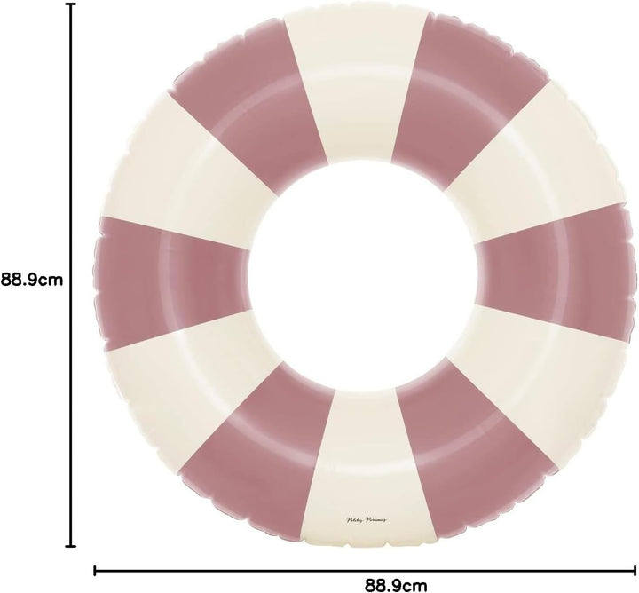 Petites Pommes Pool Inflatable Für Kinder – Robuster Schwimmreifen, Handbedrucktes Klassisches Strei