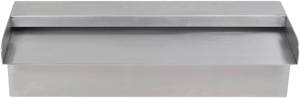 vidaXL Edelstahl Wasserfall 30cm Wasserauslauf Waterfall Wasserspiel Kaskade ohne LED/30 cm
