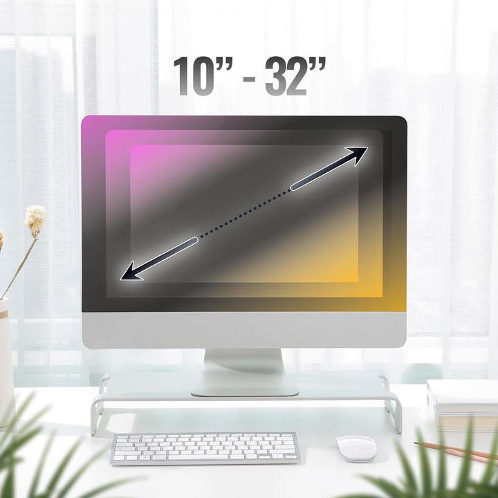 RICOO Ständer für Computermonitore bis 32 Zoll, Monitor Schreibtischaufsatz - Aluminium Lapdesk MTS-