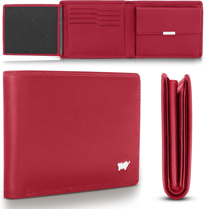 BRAUN BÜFFEL Damen Geldbörse aus echtem Leder Golf 2.0 - Trifold - Portemonnaie für Frauen - 8 Karte