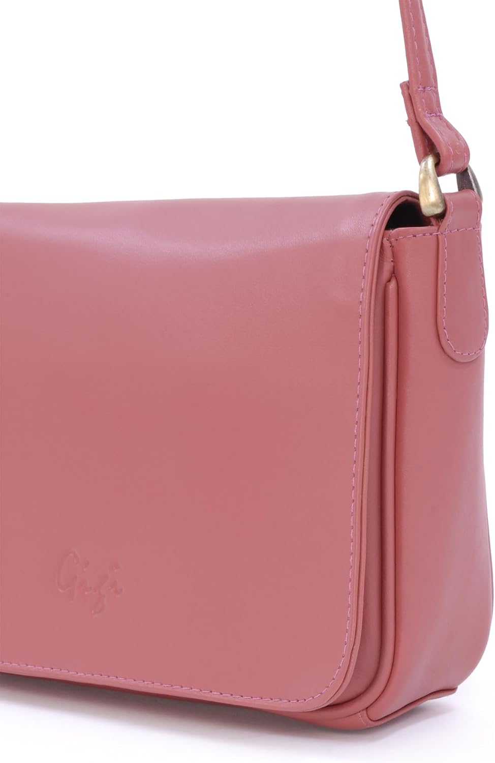 Gigi - Damen Leder Umhängetasche - Crossbody Bag/Handtasche Klein - Verstellbarer Schultergurt - mit