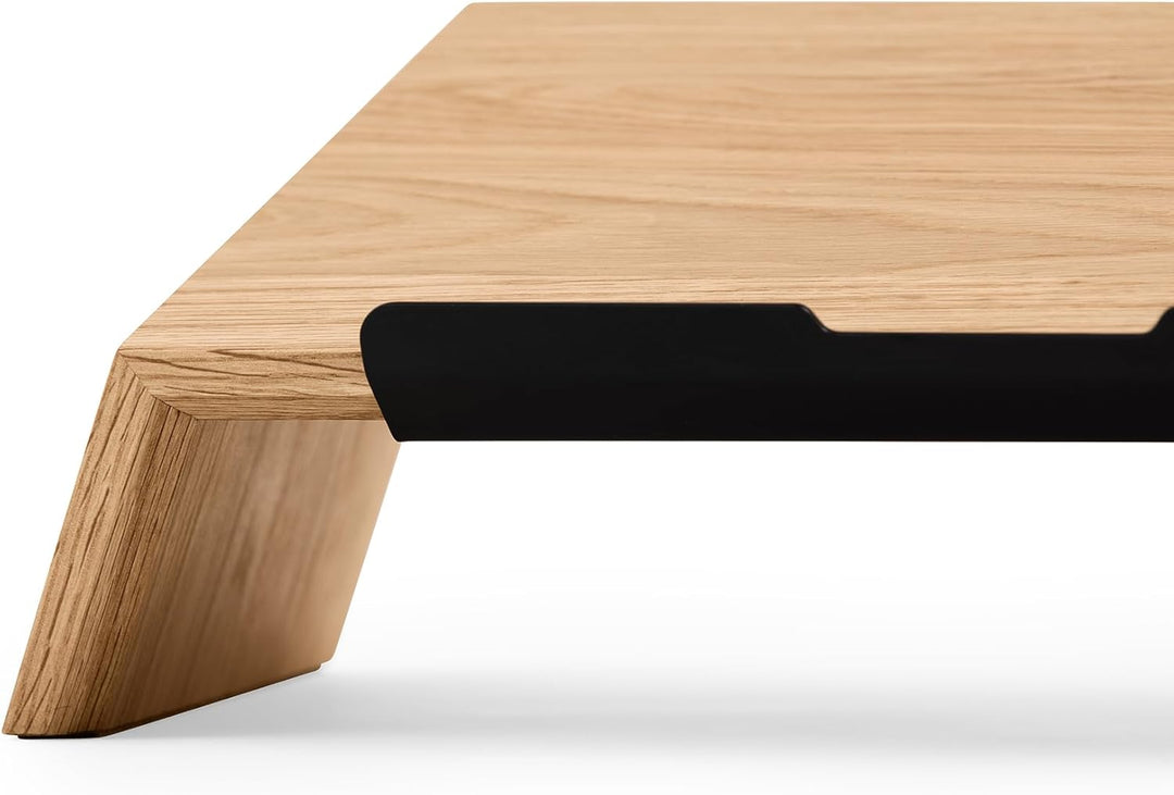 Oakywood - Laptop Ständer Holz - Notebook Stand - für Laptops 13-14", Hand Made, mit Metall Halterun