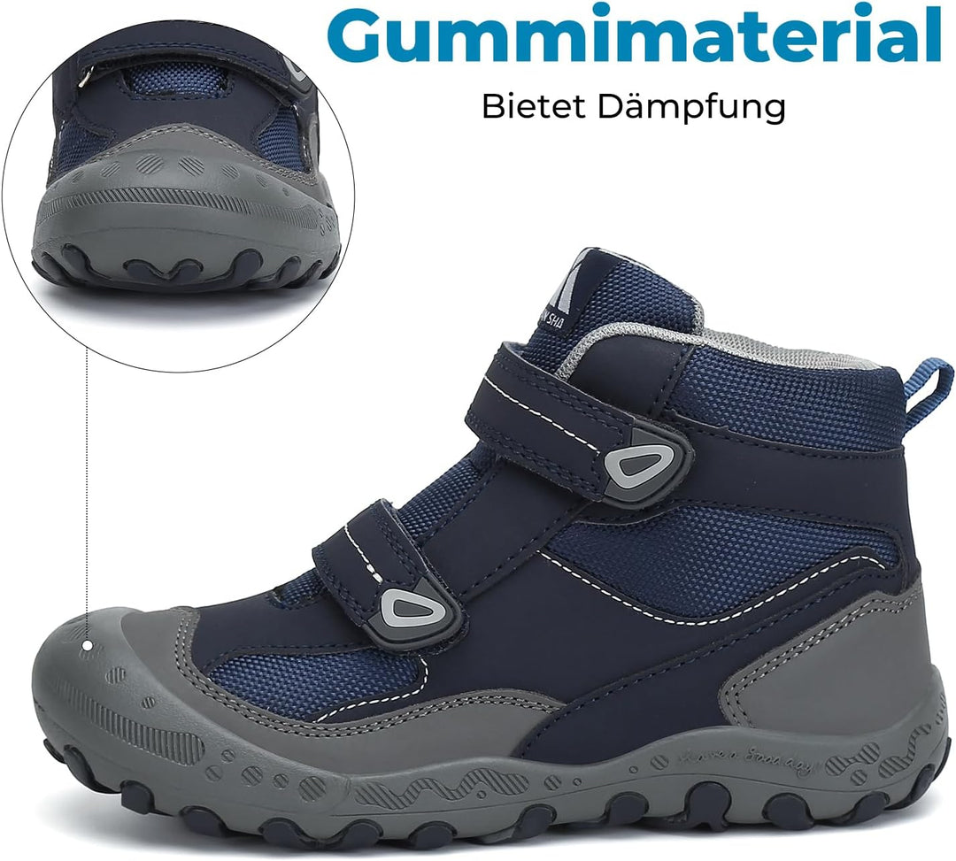 Mishansha Kinder Wanderschuhe Trekking Wanderstiefel Outdoor Trekkingschuhe 29 EU Signalblau, 29 EU