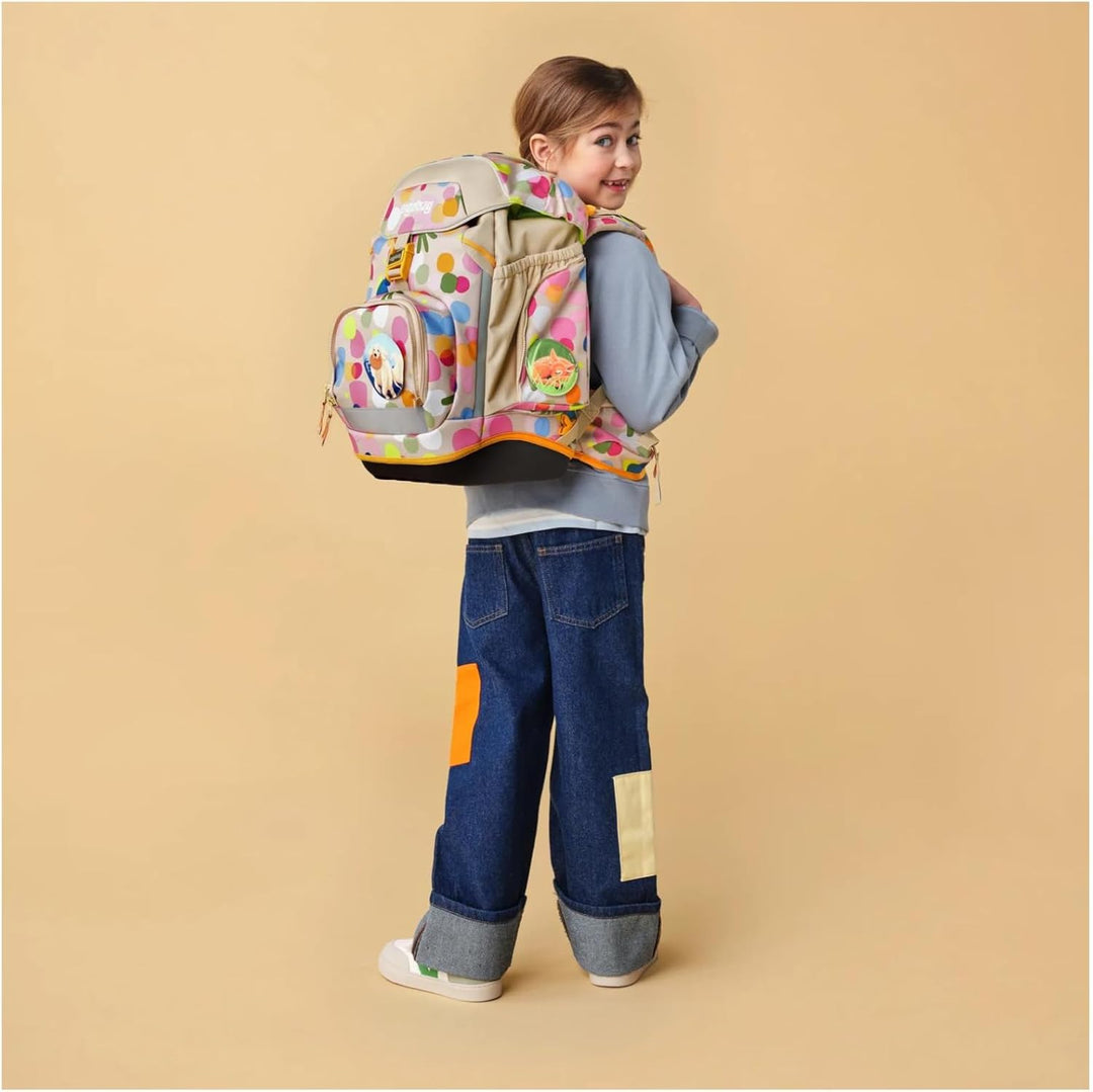 ergobag Pack Set ergonomischer Schulrucksack flexibel 6-teilig Set 1. Klasse Grundschule für Mädchen