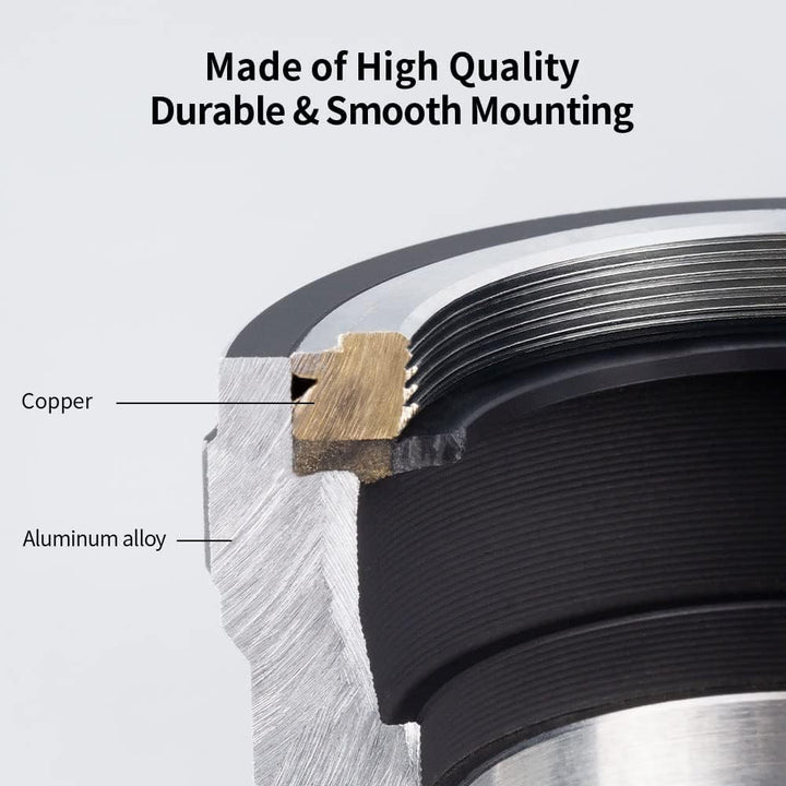 K&F Concept Objektivadapter M42-L Manueller Fokus Kompatibel mit M42 Objektiv auf L Mount Kameragehä