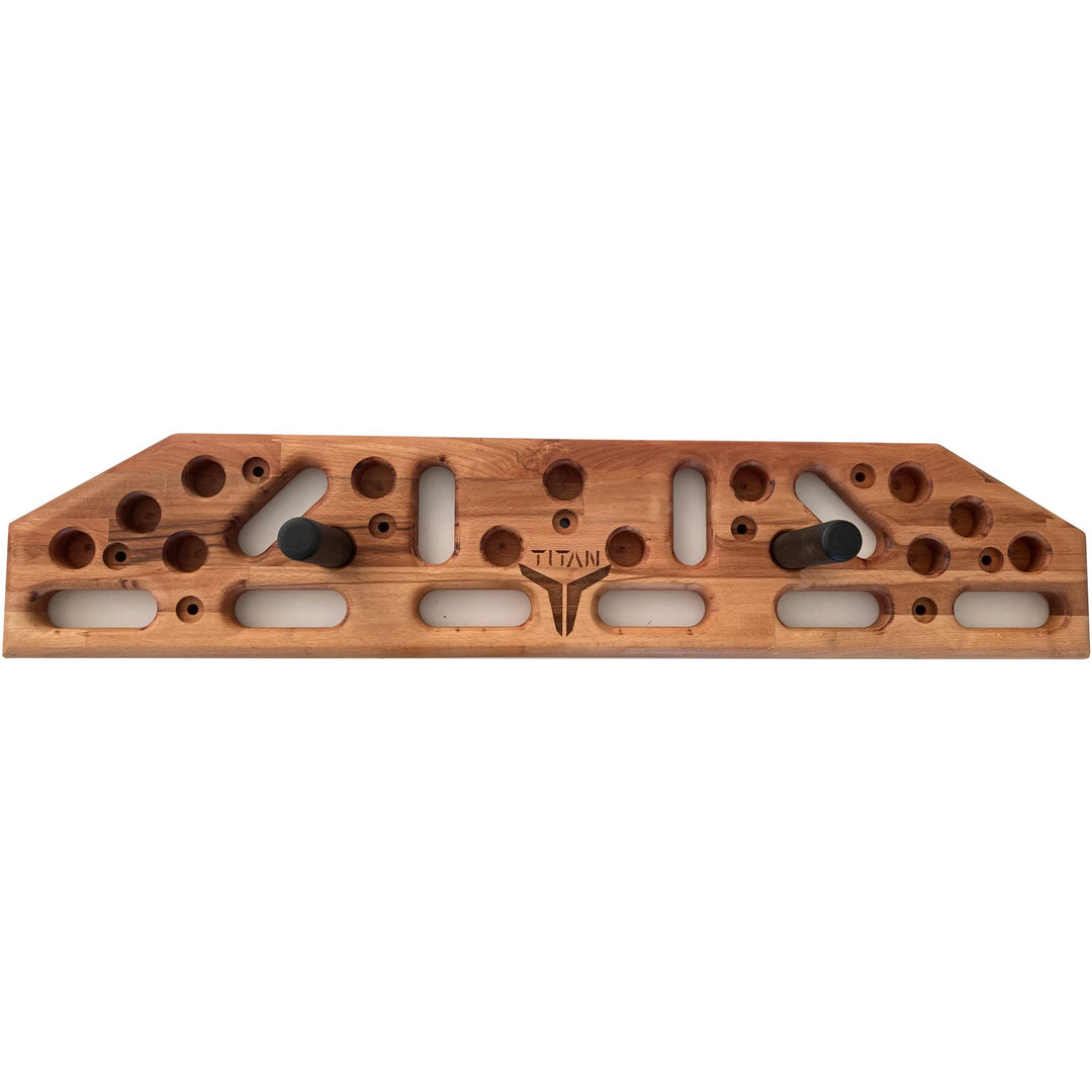 Klimmzugbrett, Wandmontage, für Zuhause, Fitness, Kletterbrett, Hangboard, Heimtraining, 2 Metallgri