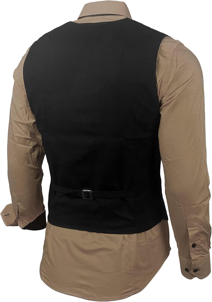 Herren Hemd Weste Krawatte Set Business Anzugweste Westen Slim Fit Smoking Frack Business Herrenanzu