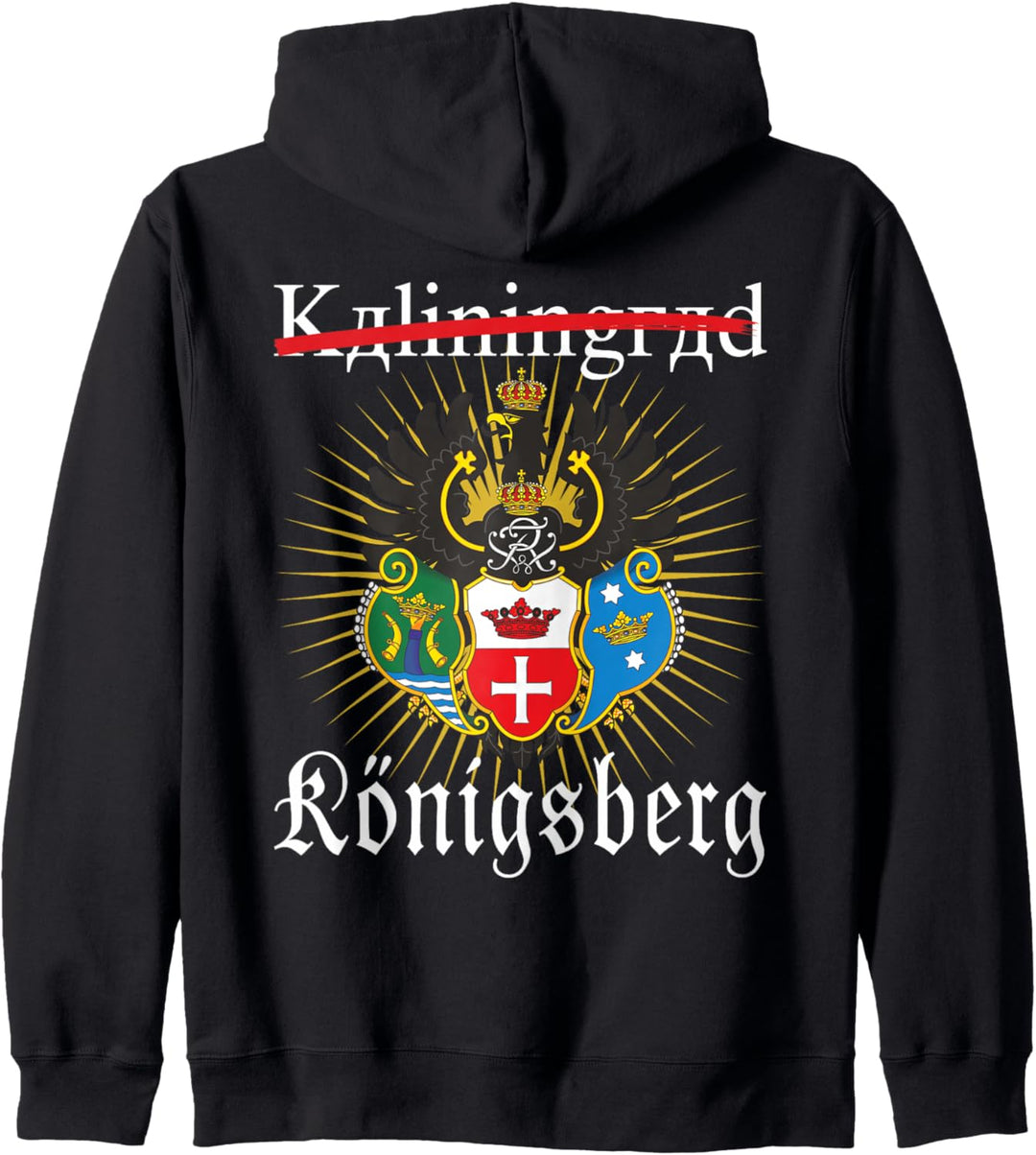 Königsberg Wappen - Ostpreussen - Preussen Kapuzenjacke