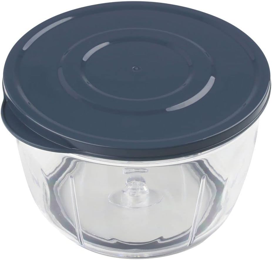 FACKELMANN 27907 Multi-Hacker #easyprepare, hochwertiger Multi-Zerkleinerer mit Seilzug, transparent
