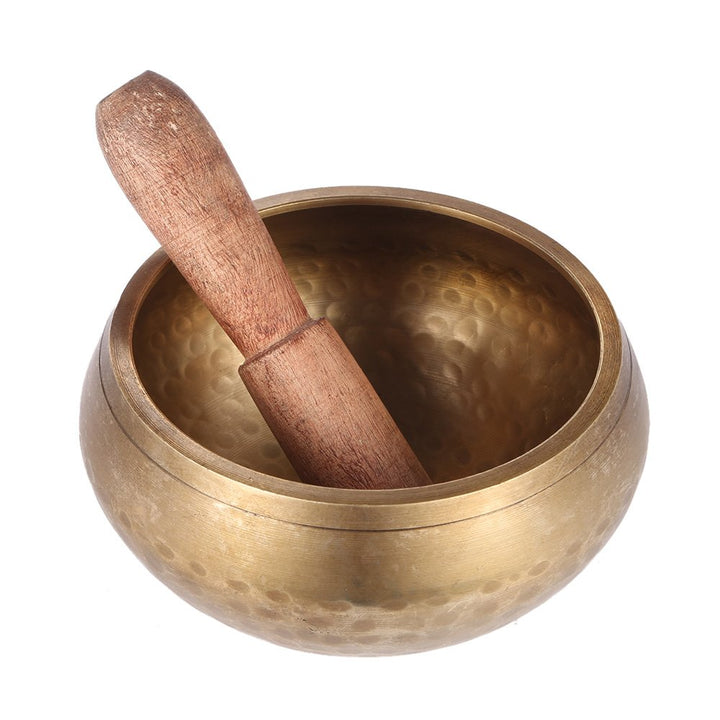 Btuty 7,6 cm handgefertigte tibetische Glocke Metall-Klangschale mit Klöppel für Buddhismus, buddhis