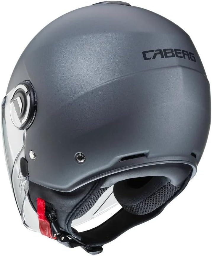 Caberg Jethelm Riviera V4 X Gun matt mit Sonnenblende und langem Visier ECE 22.06 XXL 63/64, XXL 63/