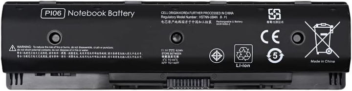 7XINbox 11.1V 5225mAh 62Wh PI06 Ersatz Akku Batterie für HP Pavilion Envy TouchSmart 14 15 17, 71041