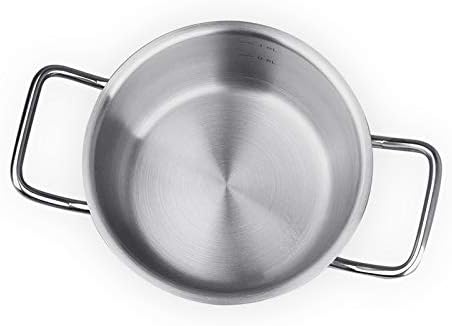 CS Kochsysteme 043117 Kochgeschirr, Edelstahl, Durchmesser 16 cm, silber, 18 x 18,3 x 14,4 cm 18 x 1