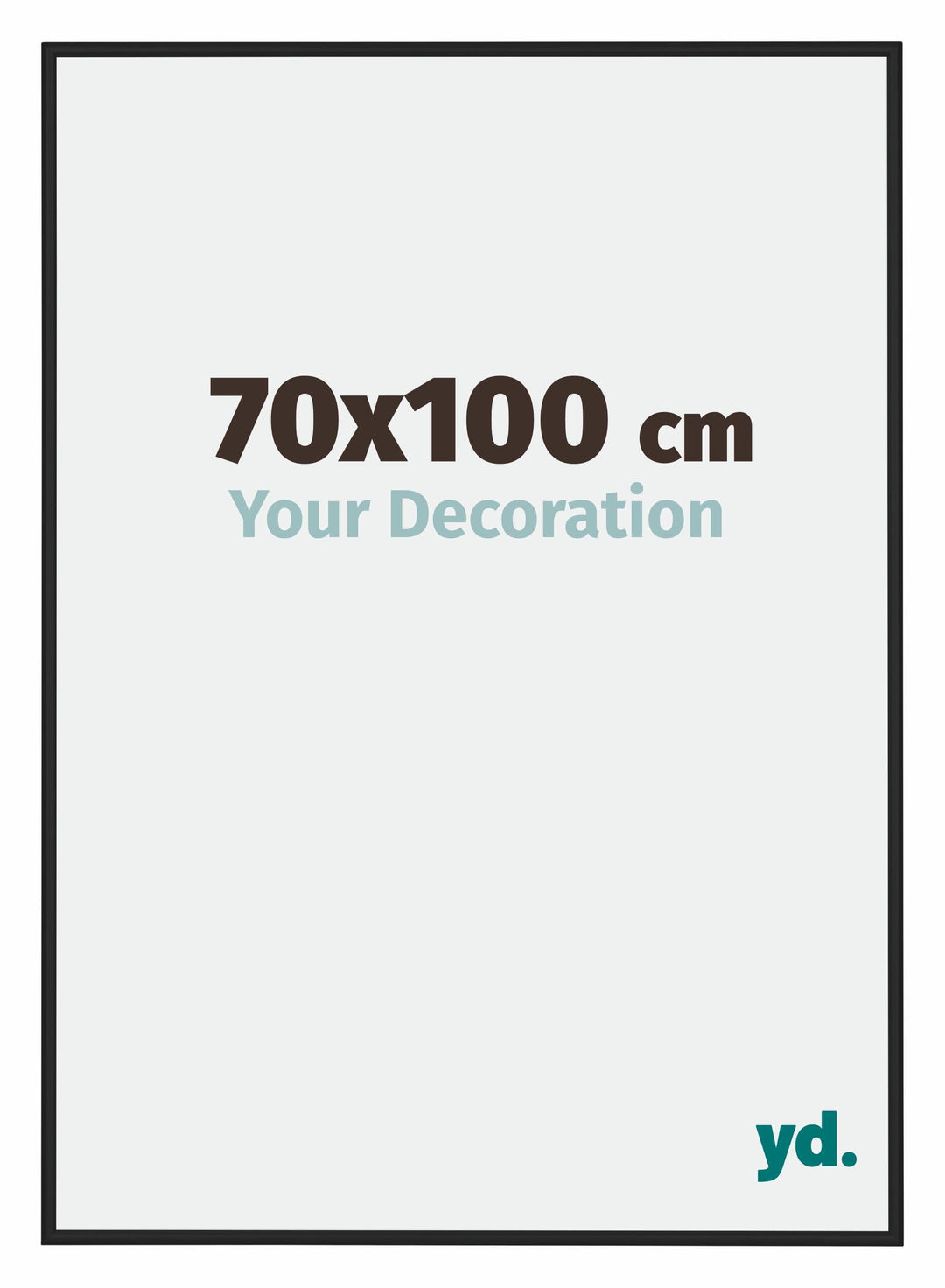 yd. Your Decoration - Bilderrahmen 70x100 cm - Bilderrahmen aus Aluminium mit Acrylglas - Antireflex