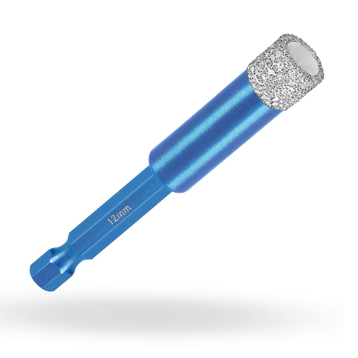 Profi Fliesenbohrer 12mm BIT Adapter - Diamantbohrer für Feinsteinzeug, harte Fliesen uvm. Diamantbo