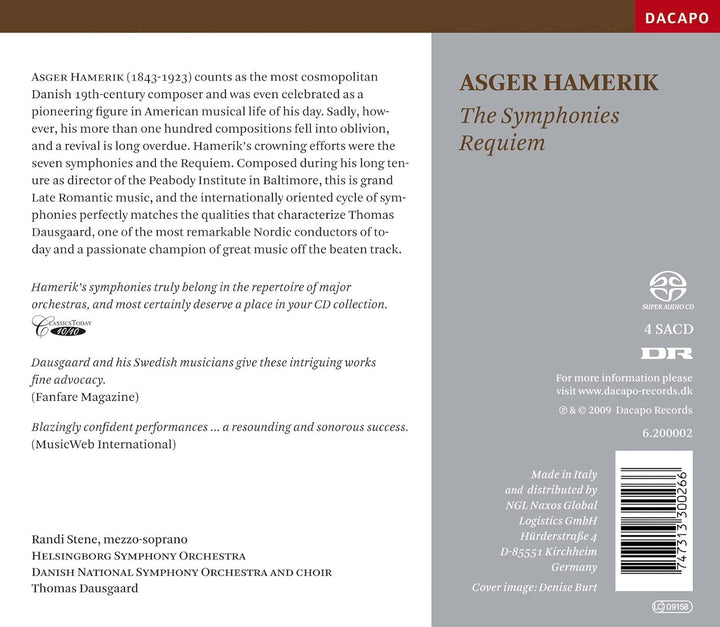 ASGER HAMERIK: Die Symphonien / Requiem, Audio-CD