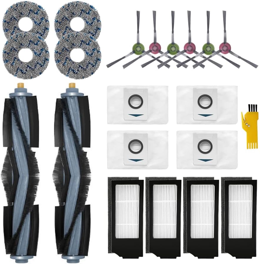 Laimaiou Zubehörset Ersatz für ECOVACS DEEBOT X1 OMNI & X1e OMNI & X1 TURBO & X1+ Roboterstaubsauger