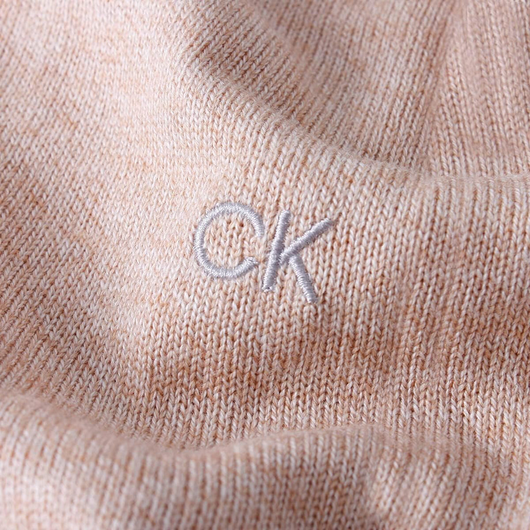 Calvin Klein Herren mit Rundhalsausschnitt aus weicher Baumwolle Sweater, S Caramel Marl