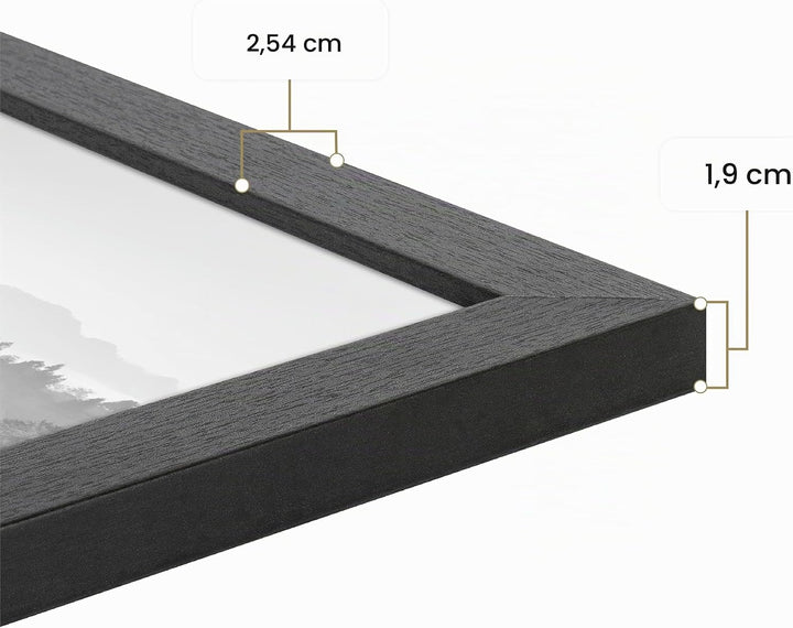 MCS Studio Galerierahmen Rahmen, Schwarz Holz-Optik, 16 x 24 in Schwarz Holz-optik 16 x 24 in Einzel