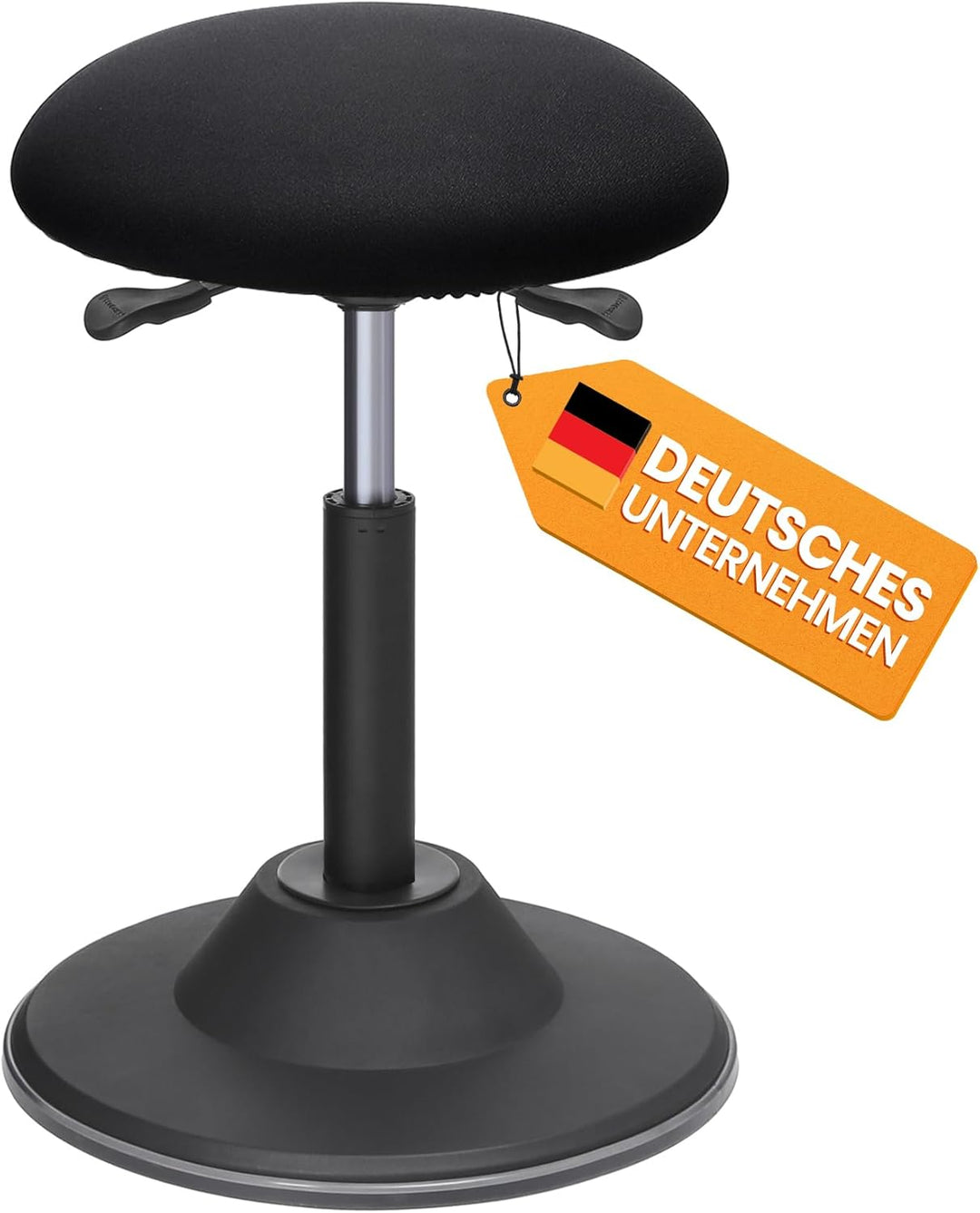 SONGMICS Höhenverstellbarer Bürohocker, ergonomischer Arbeitshocker, um 360° drehbarer Hocker, Sitzh