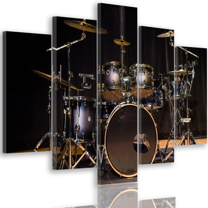 Feeby. Leinwandbild - 5 Teile - Bilder, Wand Bild, Wandbilder, Kunstdruck XXL, 5-Teilig, Typ A, 200x