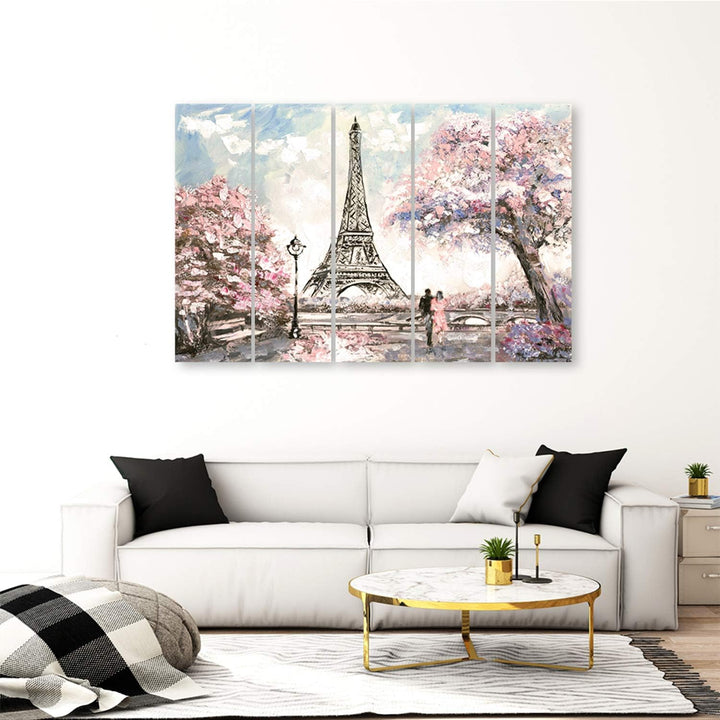 Feeby. Leinwandbild - 5 Teile - Bilder, Wand Bild, Wandbilder, Kunstdruck XXL, 5-Teilig, Typ C, 150x