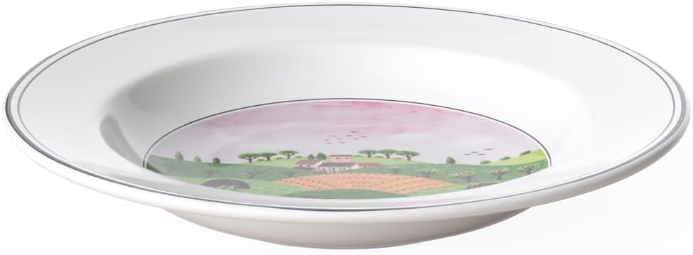 Villeroy und Boch Design Naif Suppenteller Jäger, Premium Porzellan Suppenteller 21 cm Jaeger, Suppe