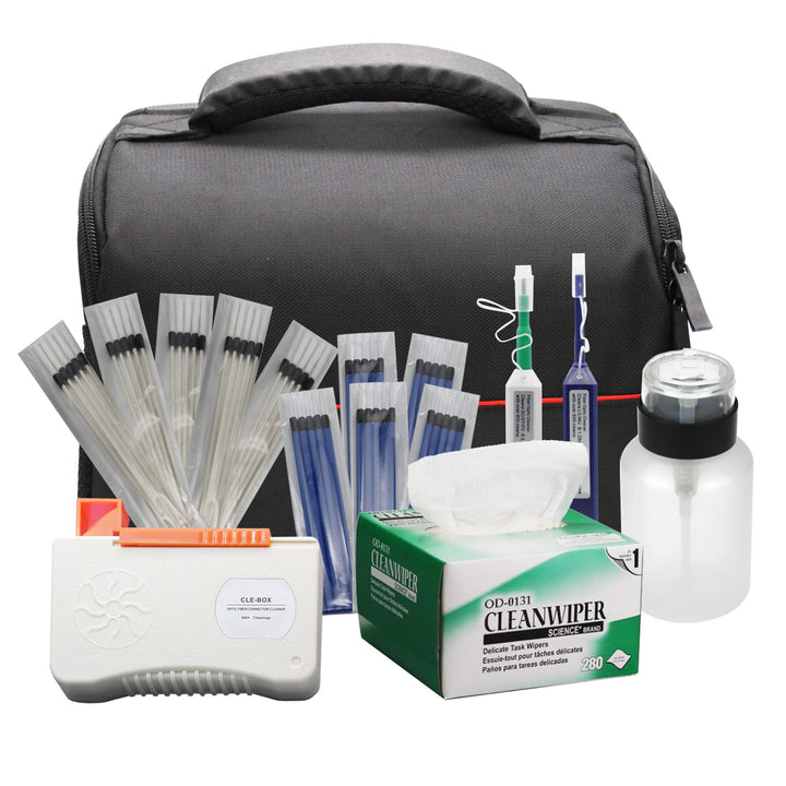 QIIRUN Fiber Optic Cleaners Kit Glasfaser Reiniger Kit, FTTH-Reinigungswerkzeuge mit 1,25 mm/2,5 mm