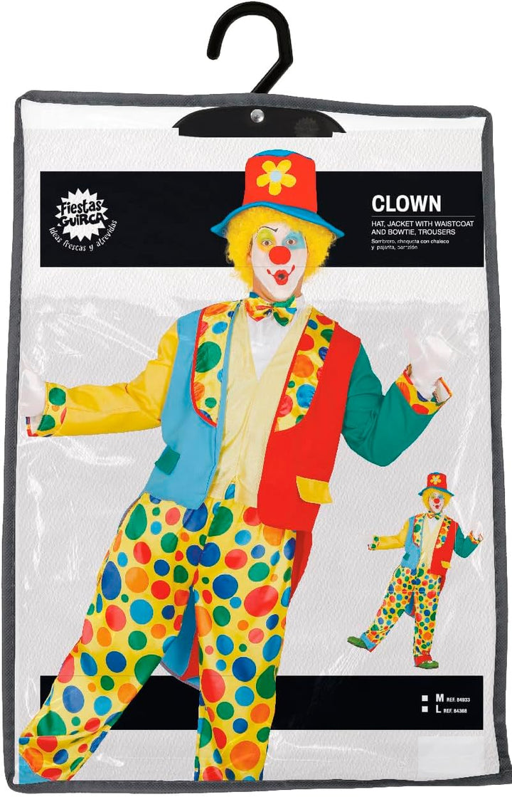 FIESTAS GUIRCA Erwachsener Clown Clown-Kostüm XL, XL