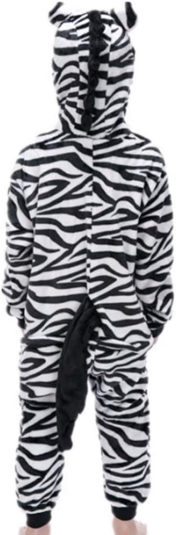Heisses Unisex-Kostüm für Karneval und Halloween, Cosplay Zoo, Einheitsgrösse schwarz Zebra Medium M