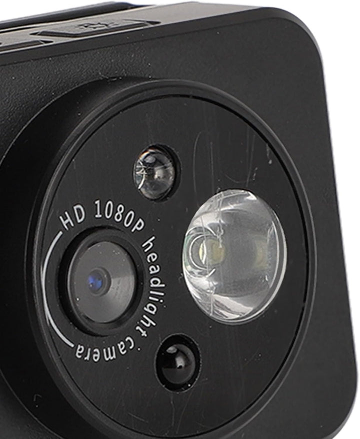 LICAEVEY Head-Mounted-Action-Kamera, 1080P, 45-Grad-Einstellung, Smart Sensing mit LED-Scheinwerfer-