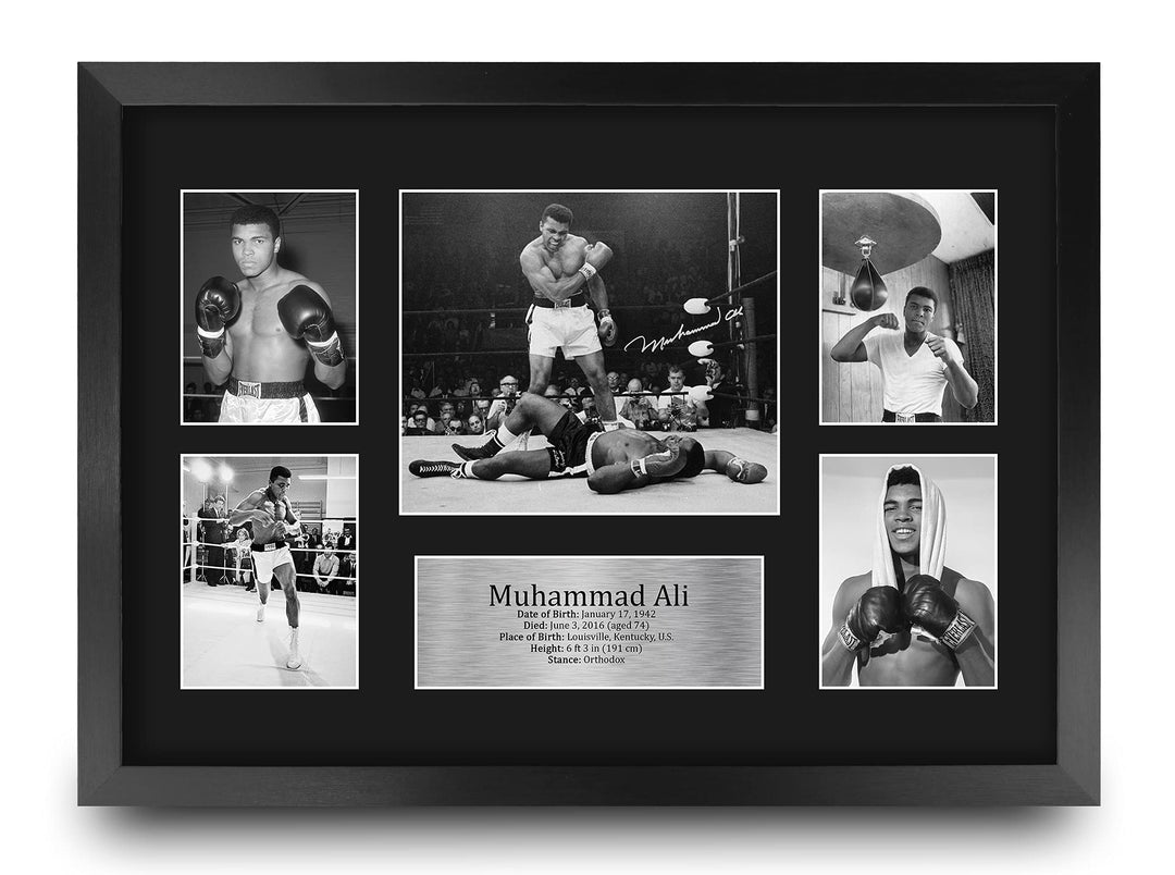 HWC Trading FR A3 Muhammad Ali Geschenke Gedrucktes Signiertes Autogrammbild Für Boxer-Erinnerungsst