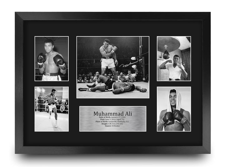 HWC Trading FR A3 Muhammad Ali Geschenke Gedrucktes Signiertes Autogrammbild Für Boxer-Erinnerungsst