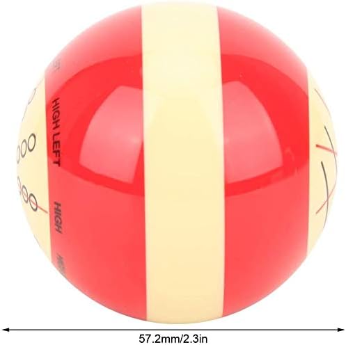 Batting Marked Red-White Pool Ball Billiard Training Ball 3#, 3#