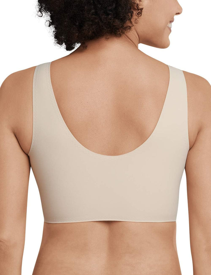 Schiesser Damen Nahtloses Bustier mit herausnehmbaren Pads - Invisible Soft XXL/44 Sand_170364, XXL/