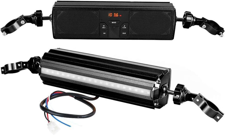 Qiilu Motorcycle Modification Lenker Audiosystem, USB Wiedergabe Anti Side Water Proof Sound System