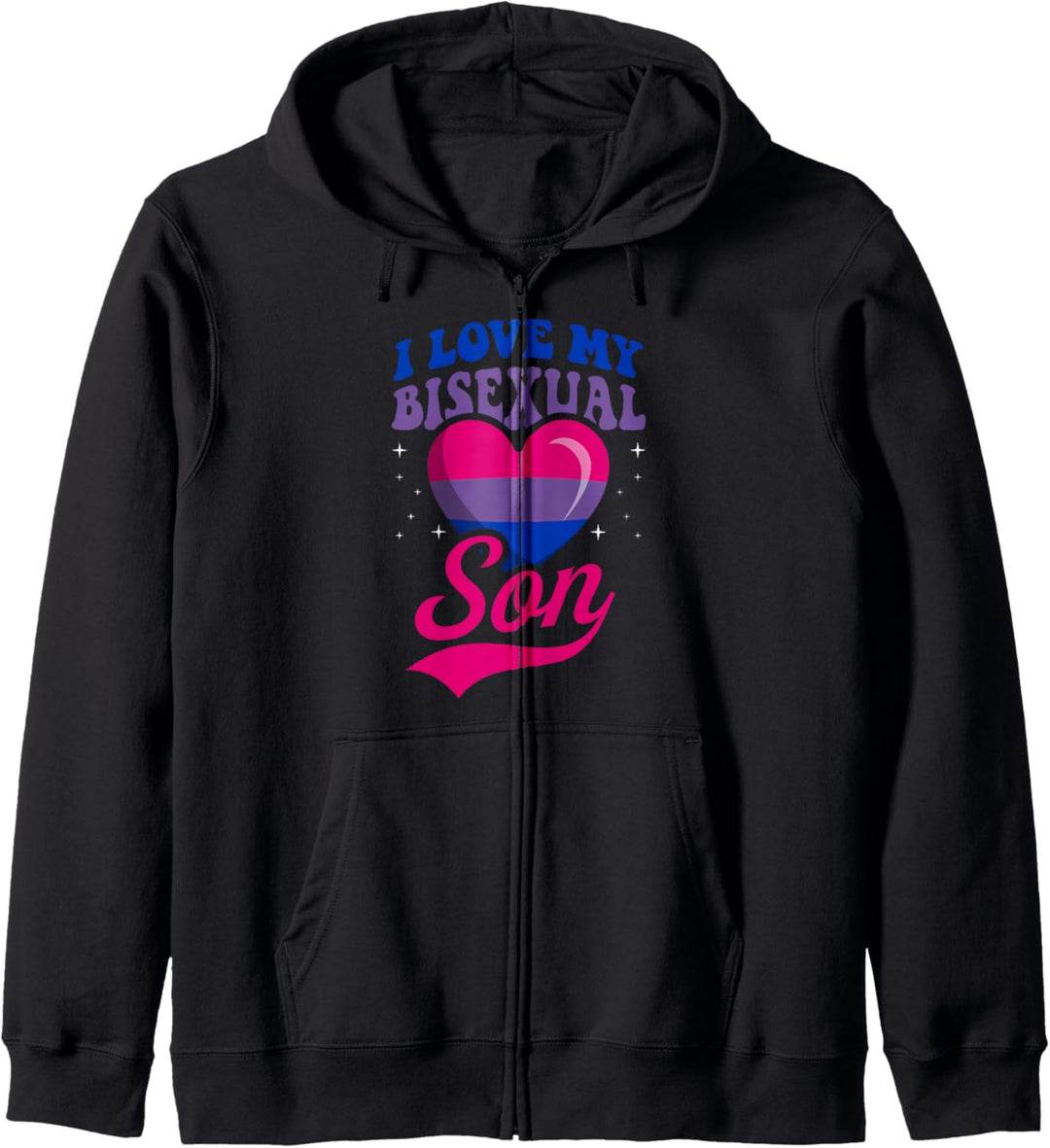 Ich liebe meinen bisexuellen Sohn, stolze Mutter, Vater, Elternteil, Ally Heart Kapuzenjacke