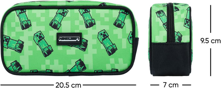 Baagl Minecraft Federmäppchen für Jungen und Mädchen, Schule Mäppchen, Federmappe, Federtasche für T