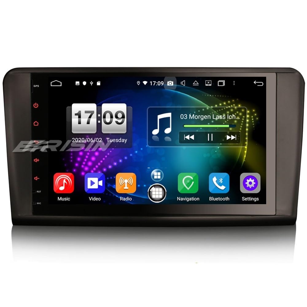 9 Zoll Acht-Kern Android 14 DAB+ Autoradio Für Mercedes-Benz ML-Klasse W164 GL-Klasse X164 mit GPS N