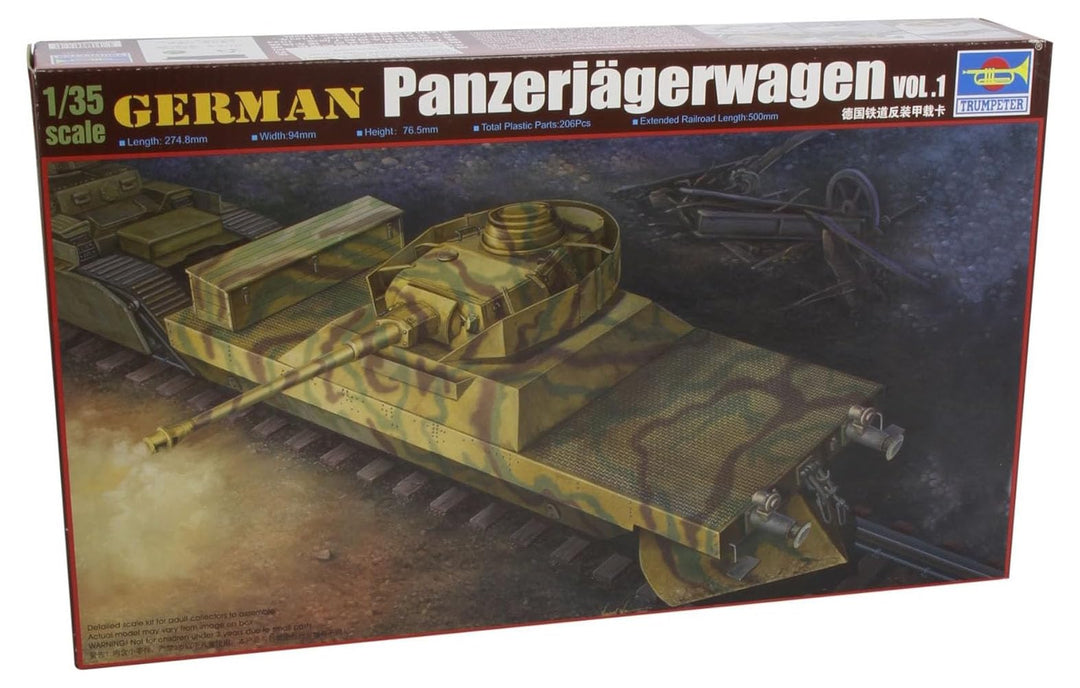 Trumpeter 9580208003689 368 Modellbausatz German  Panzerjägerwagen